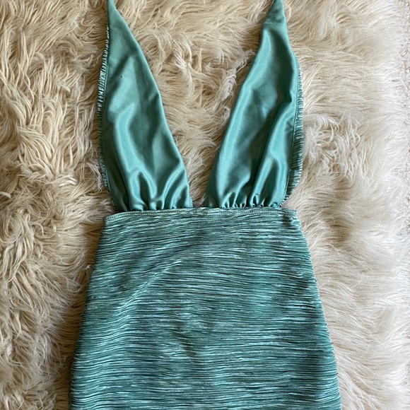 Tamara Plunge Dress Sparkling Sage 